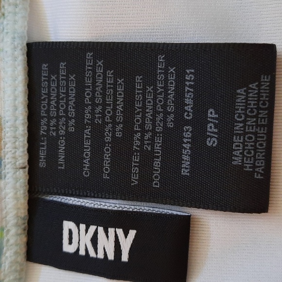 DNKY NWT Blue Brown Side Ruched Tied Bikini Bottom Size Small - Picture 9 of 9